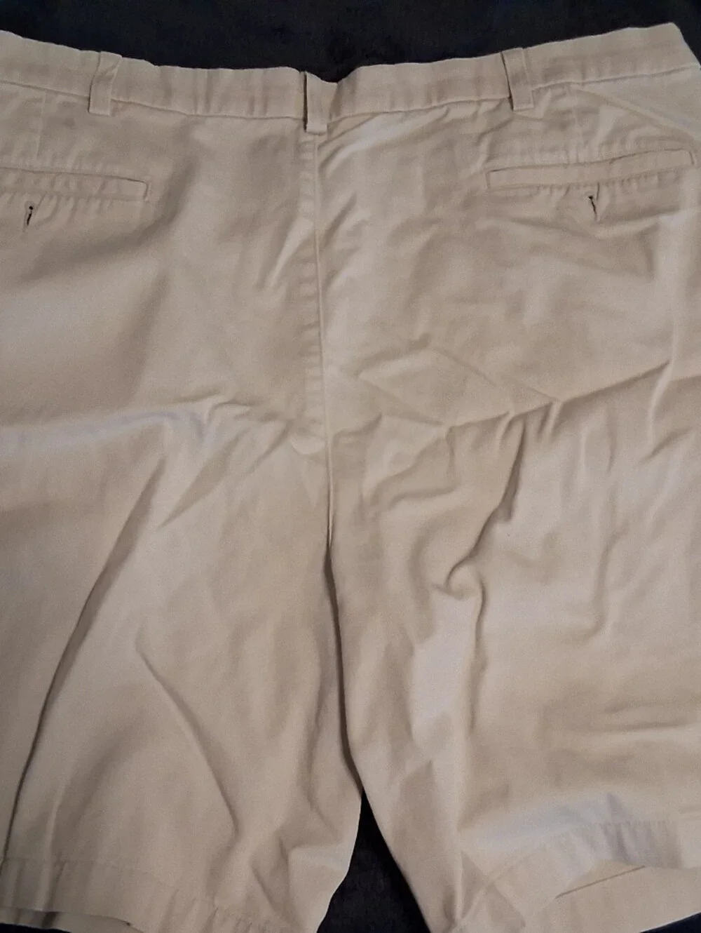 Roundtree & Yorke Light Beige Pleated Front Men's Shorts